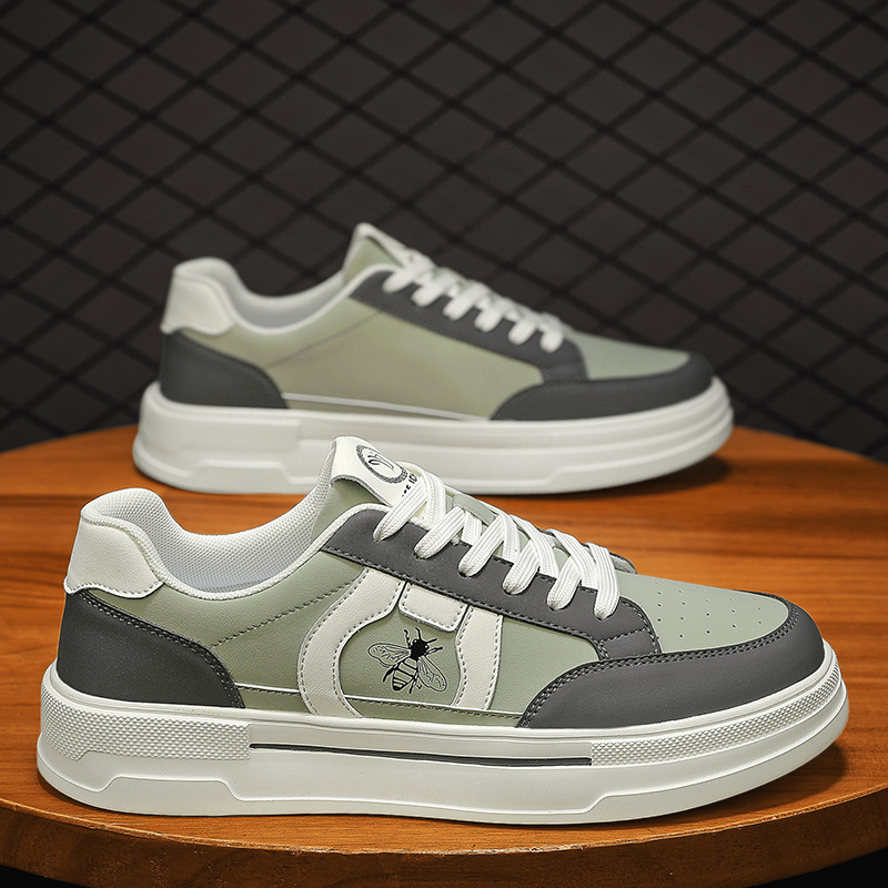 Estación europea nuevo verano transpirable estilo deportivo tendencia personalidad zapatos de patinaje de altura universal bajo casual ultra ligero zapatos de hombre