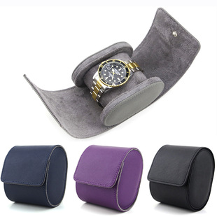 Leather Flip Magnetic Classy Business Watch Box Watch Storage Protection Box Pu Leather Hard Shell Anti-Fall Travel Watch Box
