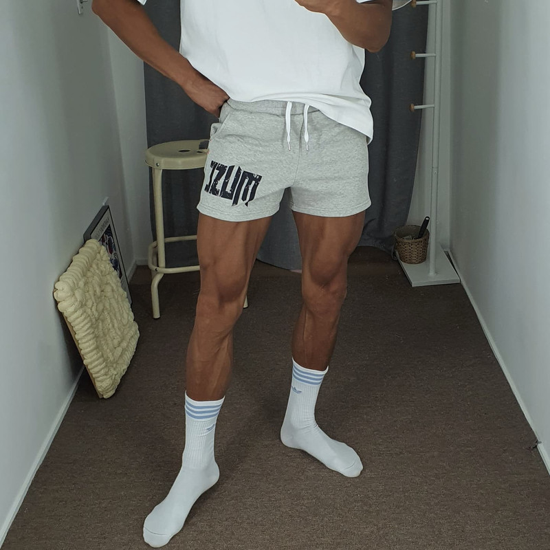 Muscular Men's Fitness Three-point Shorts Summer American Training Squat Sports Shorts Fashionable Breathable Running Pants