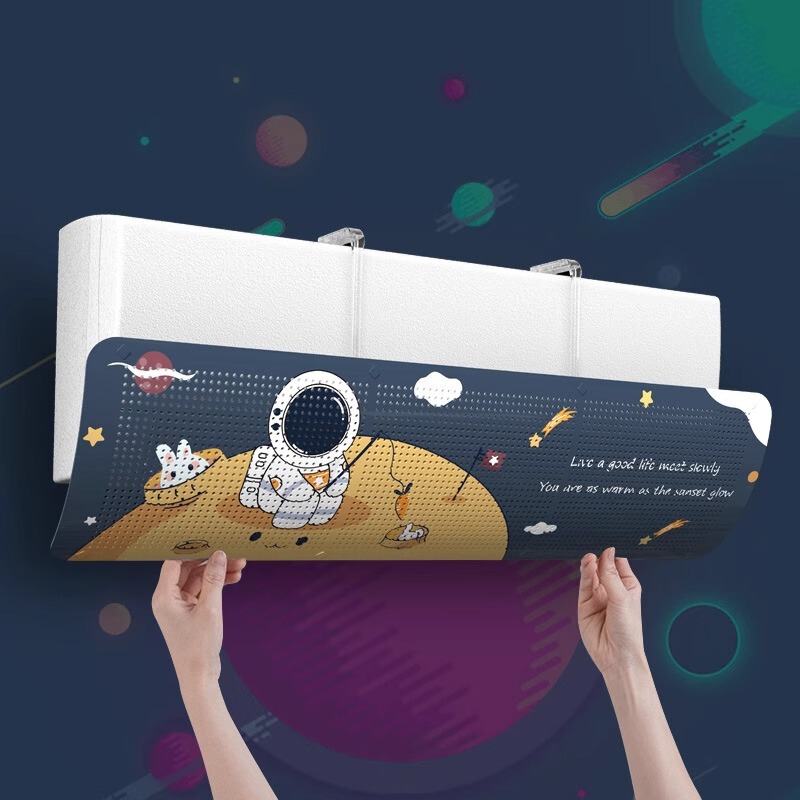 Air Conditioner Wind Deflector to Prevent Direct Blowing, Air Outlet Shield, Postpartum Wind Guide Cover, Wall-Mounted Universal, No Installation Required