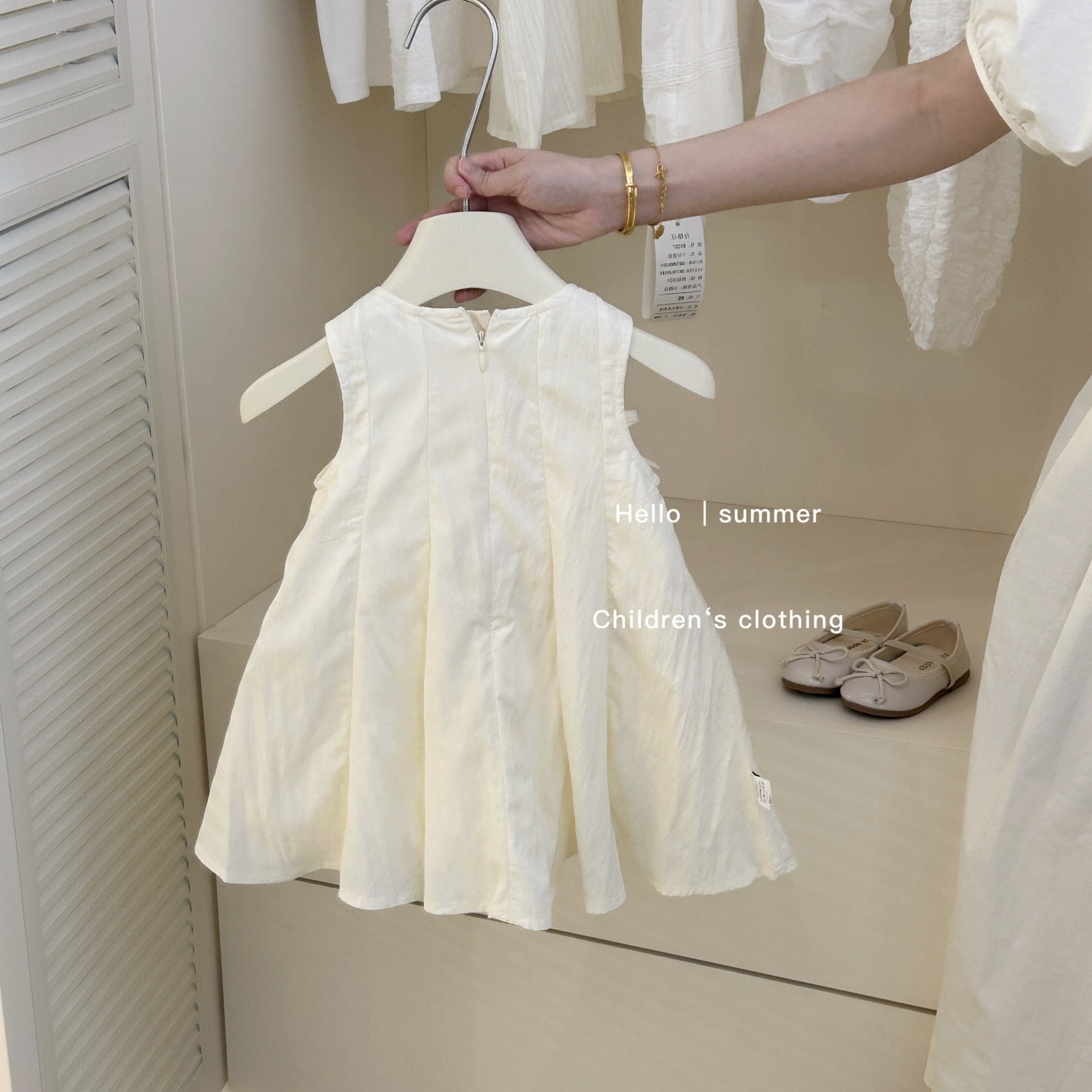 Falda de chaleco de siete niñas con limón salado verano 2025 nuevo vestido de princesa para niños falda de estilo occidental para bebés vestido dulce