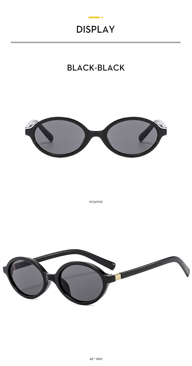 45g Weight Full Frame Glasses Structure Sunglasses, Glasses Classification PC, UV400 Protection Lens Material Oval Frame Glasses Style Casual, Travel, Beach Occasion Oval Pattern Women's Gender Vacation, Streetwear Style Vacation Streetwear Oval PC UV400 Protection Oval Frame Full Frame Women's Sunglasses 8