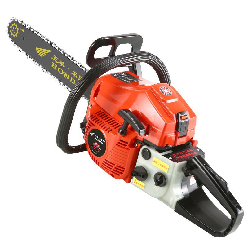 五羊本田四冲程油锯大功率德国汽油锯伐木进口锯家用园林砍树神器