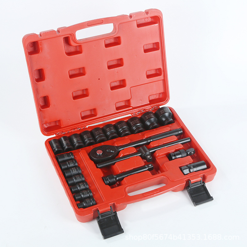 1/2气动加长套筒 22件套长套厂家供应气动风炮套筒修理套装