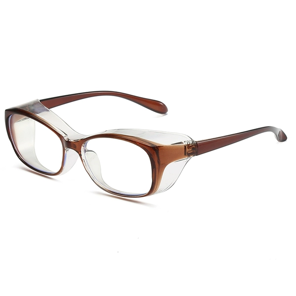 Tea transparent frame [anti-fog/anti-blue light] [comes with lens case and lens cloth]