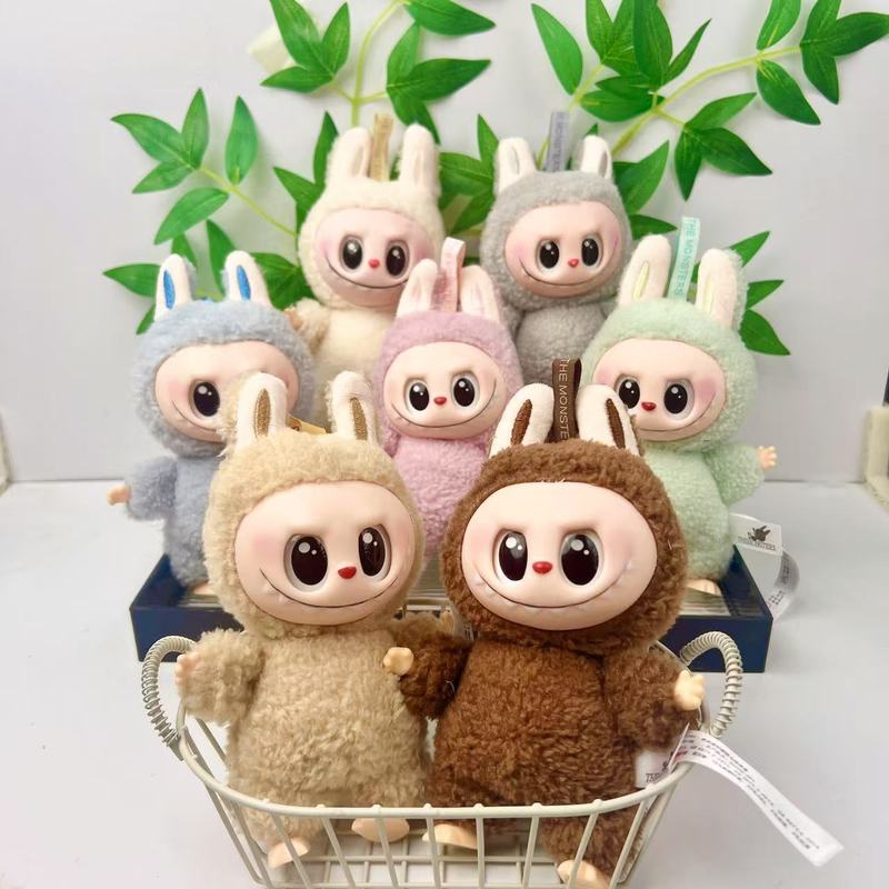 かわいいラブブー多用途人形第一世代、第二世代、第三世代、第四世代のビニールぬいぐるみキーホルダーペンダント|undefined