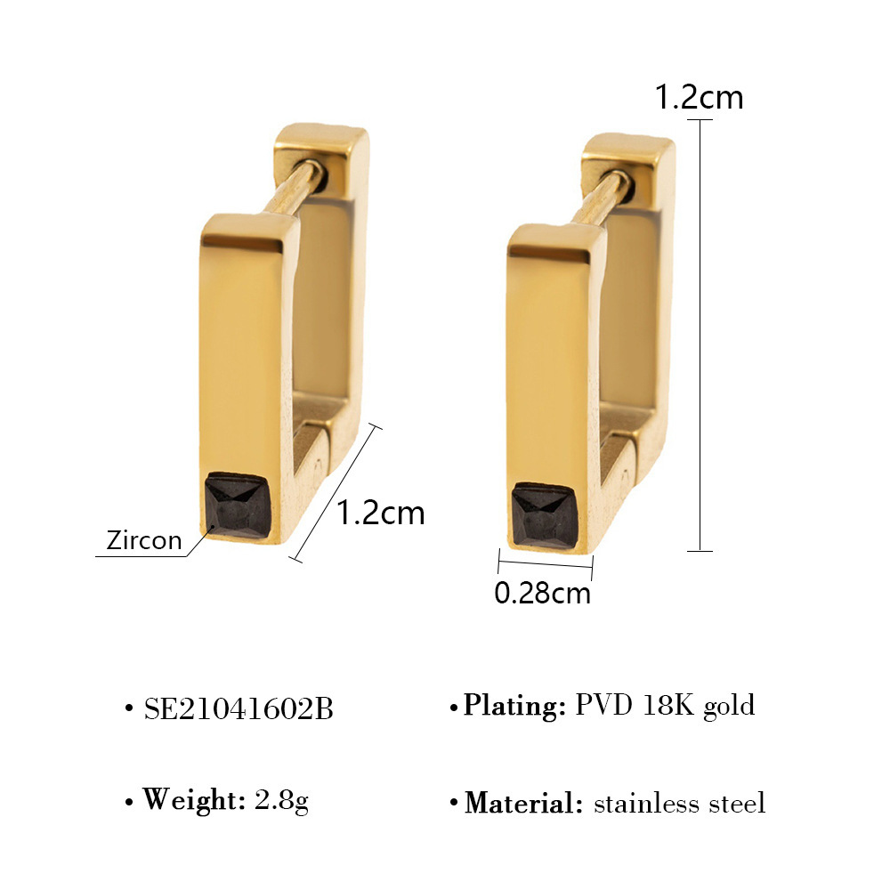 Oferta especial experiencia europea y americana joyería de acero titanio vacío galvanoplastia no decoloración no alérgica joyería pendientes collar fábrica al por mayor