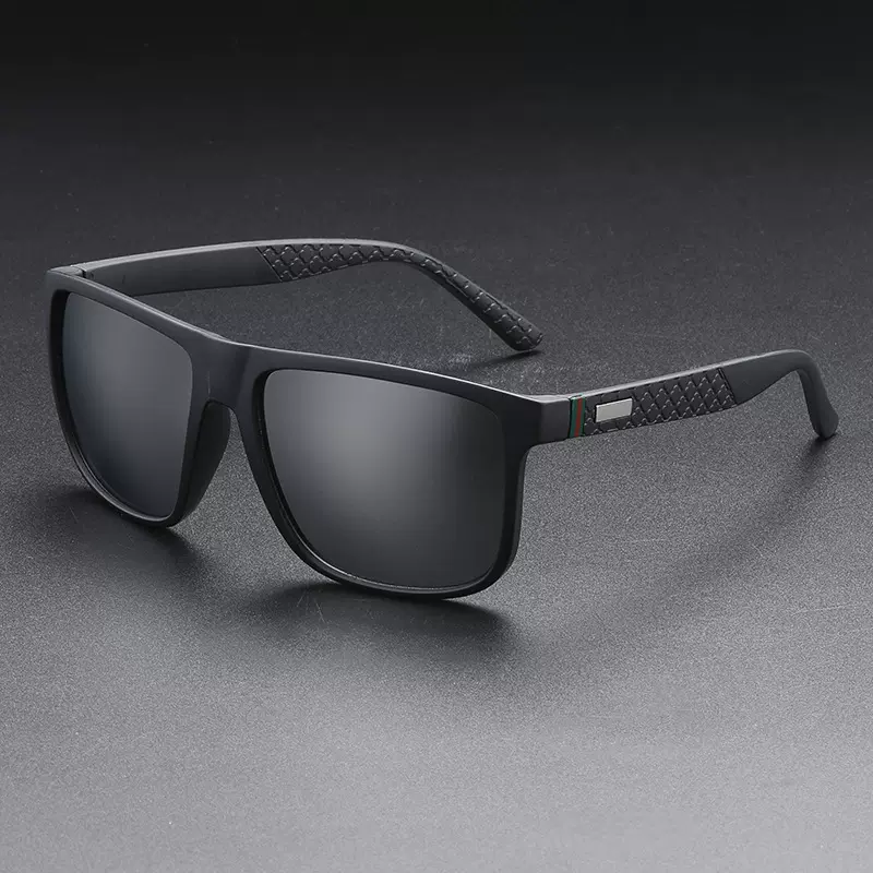 时尚偏光墨镜男士开车专用防紫外线高清欧美方形太阳镜潮男款眼镜