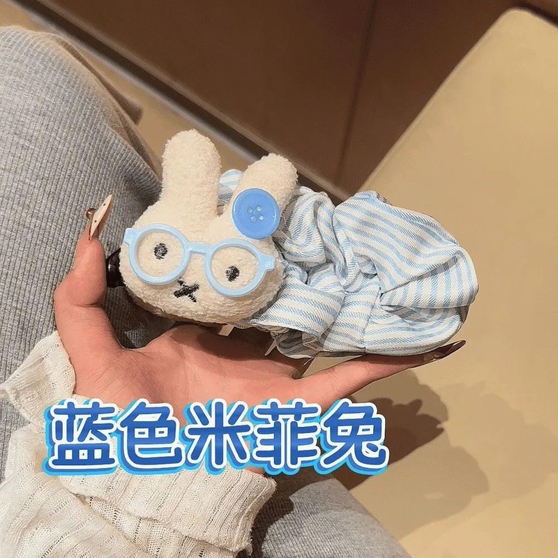 时尚可爱波点大号米菲兔巨显发量多香蕉夹后脑勺盘发百搭少女发饰|undefined