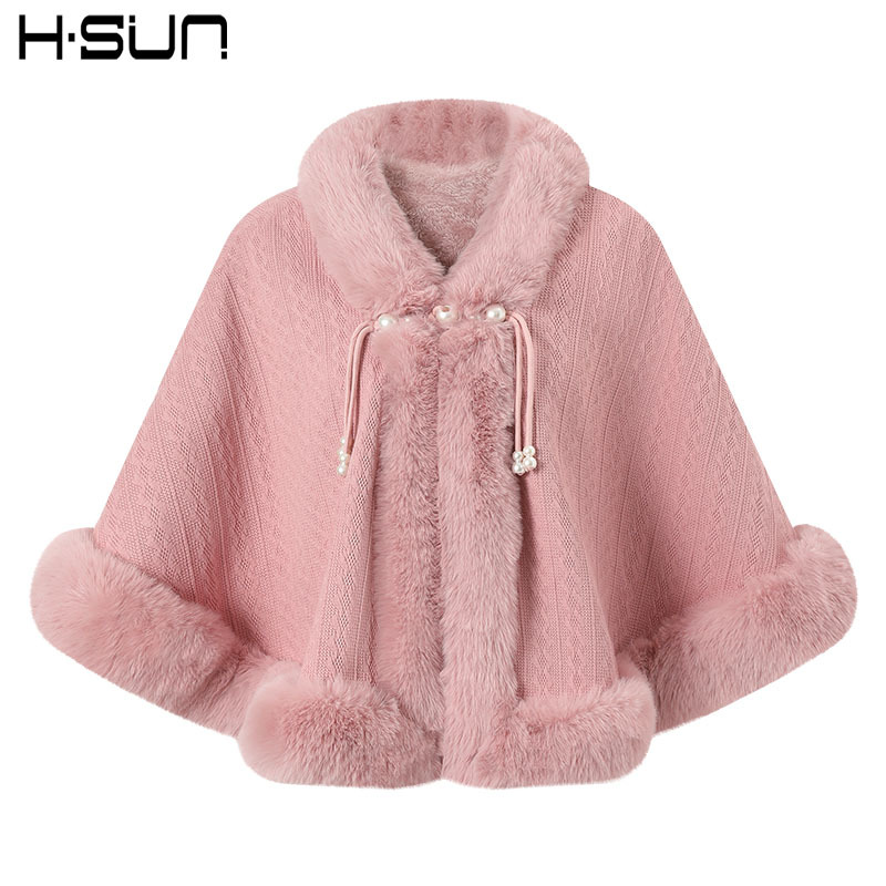 Capa de felpa gruesa estilo República de China 2024, chal para cheongsam de alta calidad, abrigo de invierno elegante y cálido