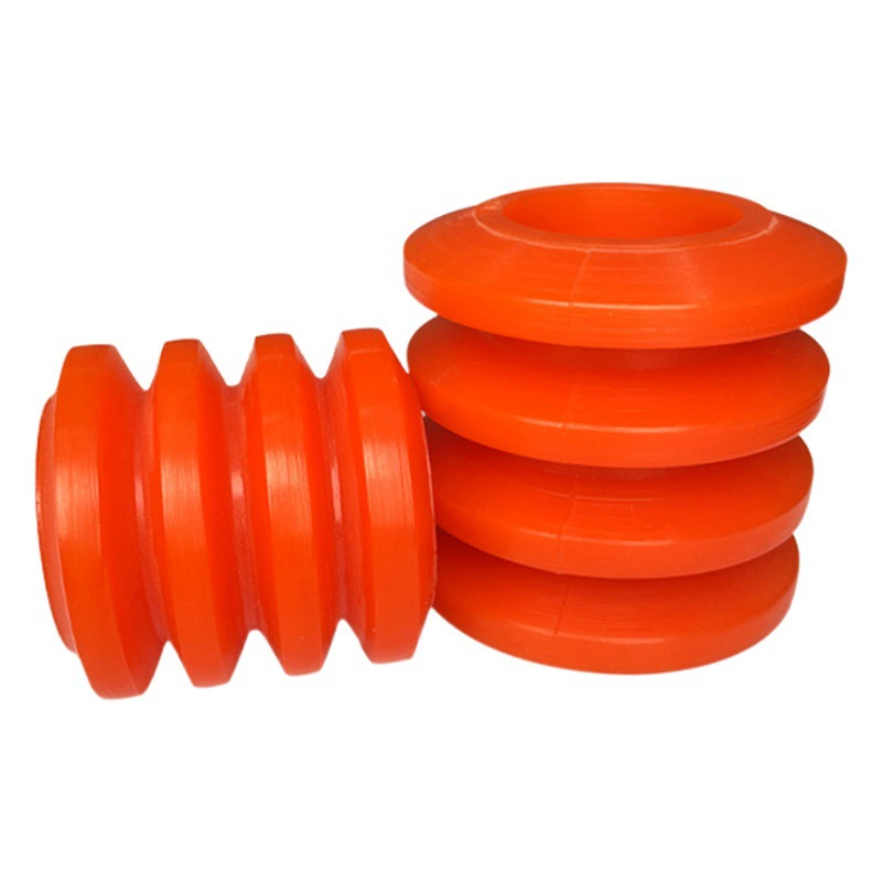 Буферная Втулка из четырех частей из полиуретана, буферная колонна, маслостойкая, износостойкая, резиновая эластичная колонна