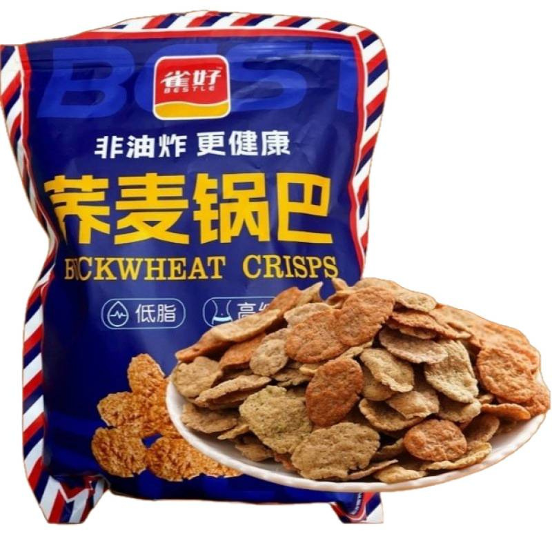 雀好荞麦锅巴非油炸添加蔗糖低脂解馋追剧休闲小零食克|undefined
