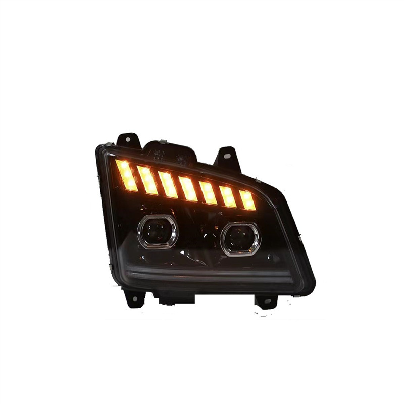Es adecuado para liberar el conjunto de faro JH6 LED láser superbrillante de doble lente LED con luz diurna FAW JH6