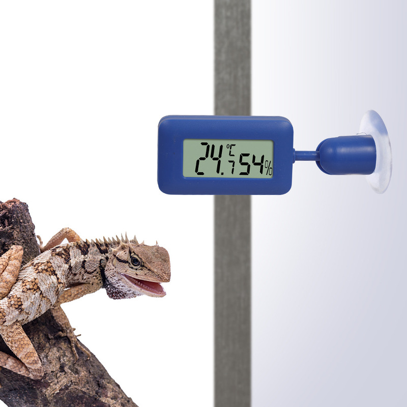 Cross-border New Mini Reptile Thermometer 360 ° Rotating Luminous Large Suction Cup Electronic Temperature and Humidity Meter Cross-border New Mini Reptile Thermometer 360 ° Rotating Luminous Large Suction Cup Electronic Temperature and Humidity Meter
