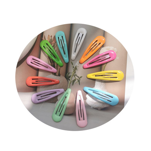 Water Drop Candy Color BB Clip Colorful New Trend Hair Accessories Korean Style Children Hair Clips Oil Hair Pin Side Fringe Clip