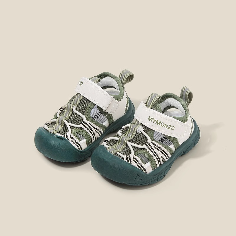 Baby Sandals Summer Outdoor Tracing Shoes Male Infant Soft-soled Toddler Shoes Female Toddler Toe Anti-kick Anti-slip Shoes