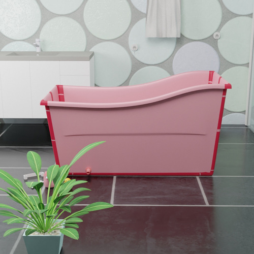Foldable household thickened full-body bathtub children's bathtub twin bathtub adult large bathtub