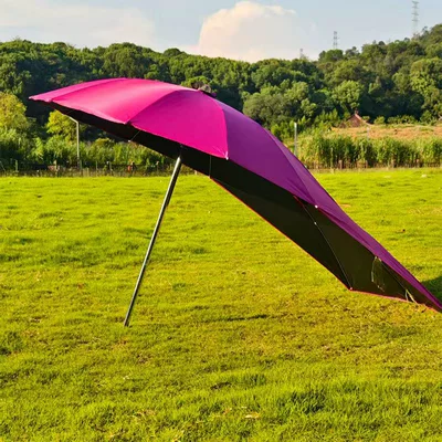 Scooter Umbrella, Elektromobil üçün ön şüşə çətiri (günlük) - vinyl-pure-rose-red-single-umbrella-30-frame-straight-length-165m