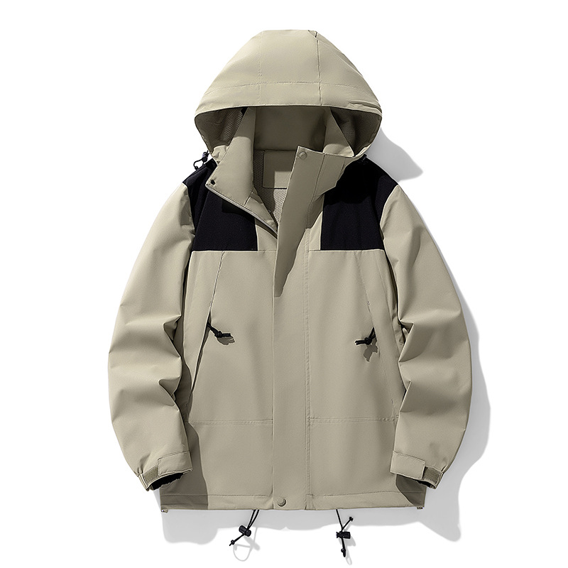突撃服男高級感百合戸外防水防風防風防水接合ファッションカップルの突撃服