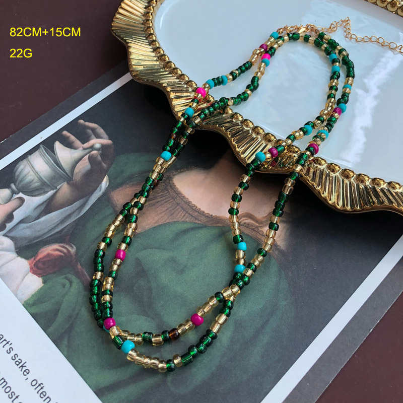 Retro Style Retro Geometric Artificial Crystal Beaded Women's Necklace