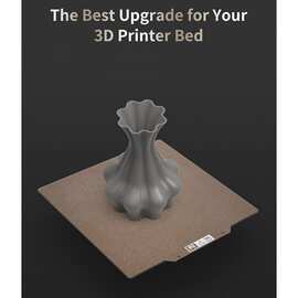 1个 图片色 金属 双面 PEI 弹簧钢板 带粉末涂层磁性底座 3D打印