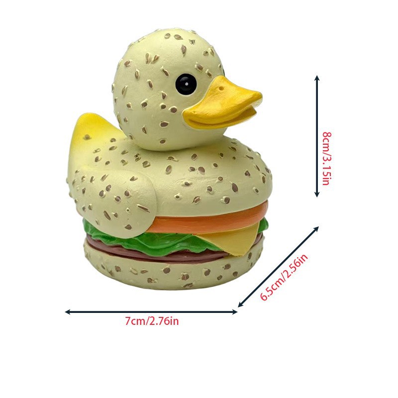Nuevo producto transfronterizo, Pato Vegetal de Diseño Peculiar, Artesanía de Resina de Pato Vegetariano