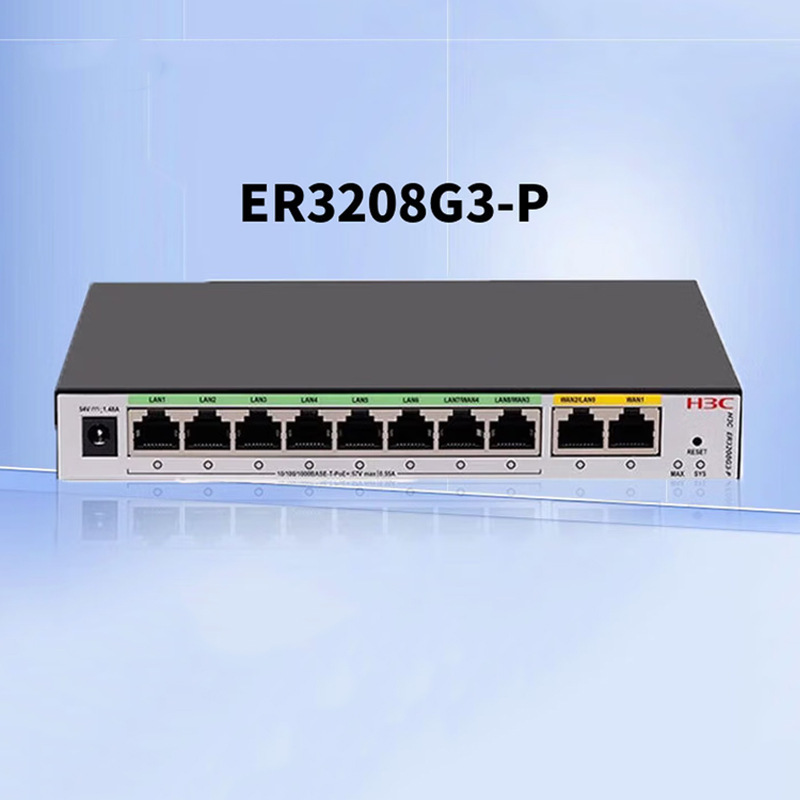 Er3208G3-P Wan Port Full Gigabit Enterprise Vpn Wired Gateway Poe Router 75W with 200 Devices Er3208G3-P Wan Port Full Gigabit Enterprise Vpn Wired Gateway Poe Router 75W with 200 Devices