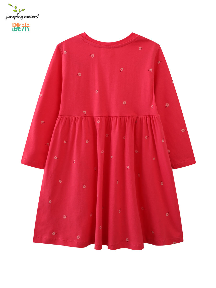 Vestidos para niñas europeas y americanas, vestidos de princesa de manga larga para niñas, vestidos de primavera bordados y tejidos para niñas, distribución y dropshipping image 4