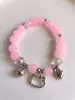 S123 pink KT cat heart bracelet