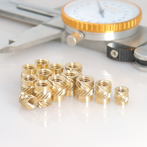 Tuba hot melt copper nut double twill injection molded copper flower mother copper insert mobile phone copper nut M1M1.2M1.4-M8