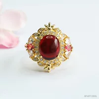 Xinyu натуральный янтарный кровавый перо кольцо ювелирных изделий кольцо легкая роскошная женская фабрика оптовая продажа HP4071205L