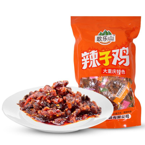 Chongqing Specialty Geleshan Spicy Chicken Dices 500g Bagged Mala Flavor Snack Small Packaging Vacuum Packaging Spicy Snack