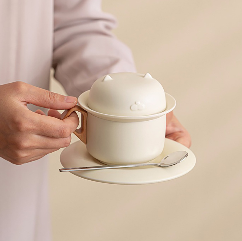 猫の杯の陶磁器の贈り物のマグカップのコーヒーのコップの事務の杯は取引先の従業員の店の慶のお土産のオーダーメイドを送ります。|undefined