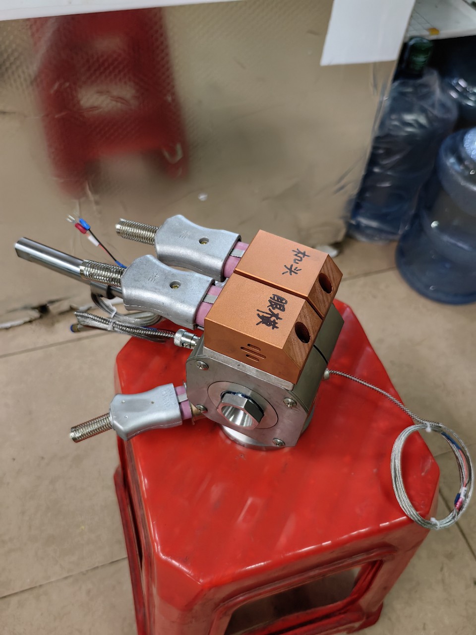 FEP氟塑料电缆免对机头电线电缆免对（微调）挤出机机械设备挤出