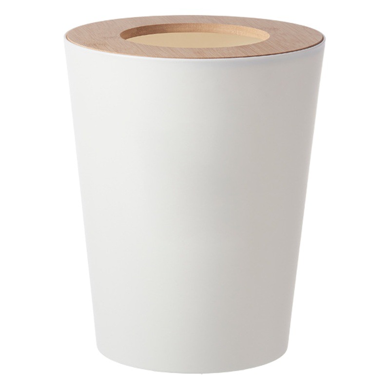 De gama alta de moda de basura, papel higiénico del hogar con tapa, gran cubierta de madera de basura para la cocina sala de estar