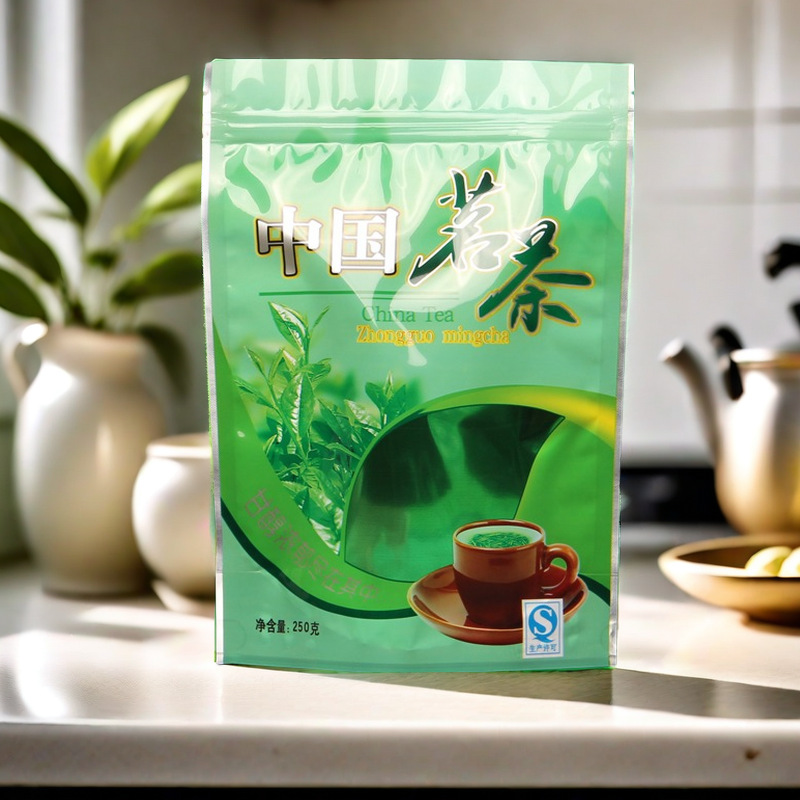 中国茗茶包装袋龙井铁观音白茶绿茶铝箔自封袋子春茶250g半斤5两