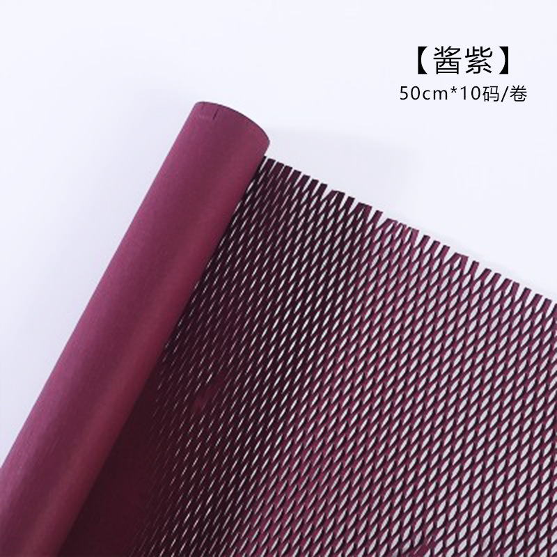 Color sólido protección del medio ambiente panal de papel de malla floral papel de arte ramo de flores papel de embalaje regalo de la joyería material de embalaje