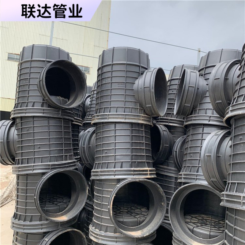 污水流槽塑料检查井 成品直通井生产直销 630*300PPB井 柔性链接