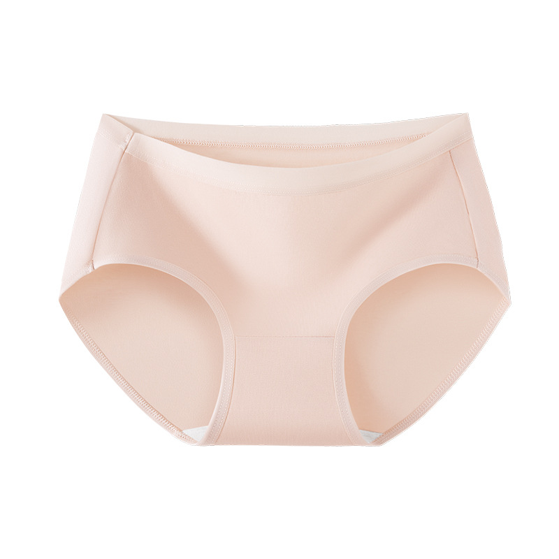 Un tipo de ropa interior transpirable de algodón para mujer de algodón para bebé 10A entrepierna antibacteriana cintura media cómoda sin costuras sin atascar entrepierna calzoncillos para mujer
