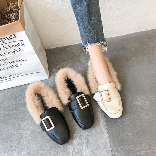 Mooring shoe women outdoor wear autumn winter thick sole versatile one-piece pinto shoe cotton shoes