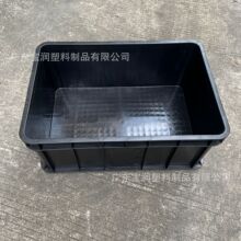 ESD电路板防静电胶箱现货供应 深圳-广州-珠海刀卡带盖塑料筐黑色