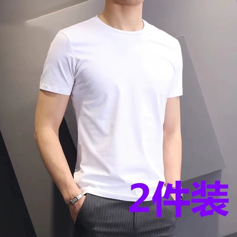220 г чистого хлопка белая футболка с короткими рукавами Мужская и женская одинаковая рубашка с круглым вырезом Модная белая однотонная рубашка с полурукавами прямые продажи с фабрики