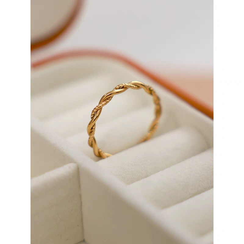 5g Weight Gold Plated Plating Material Rings Classification 1 Piece Quantity Daily Occasion Simple Style Solid Color Stainless Steel Plating Gold Plated Rings
