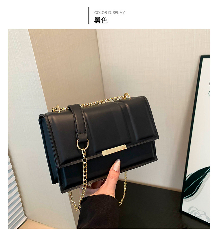 Cross-border commuting small square bag, retro chain single-shoulder bag, Korean version crossbody bag, new autumn/winter 2024 collection, women's bag undefined