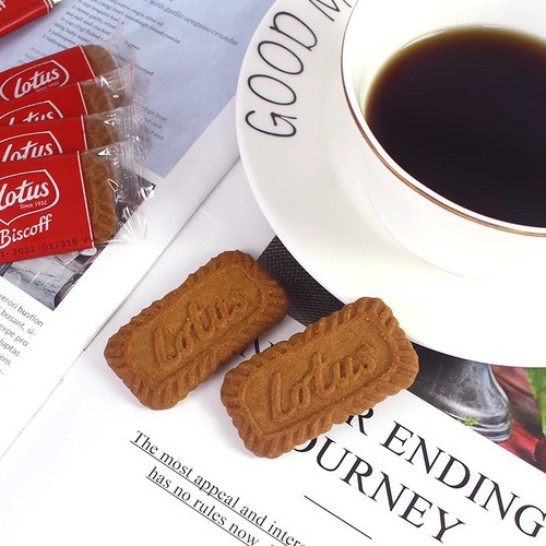 Belgium Imported Snacks Lotus and Qingbin Kahlua Caramel Sandwich Cookies 312.5g*93g Combo Pack