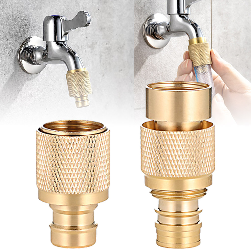 全铜奶嘴直喷水枪洗车神器浇花水管连接头转换接口4分6分增压喷头