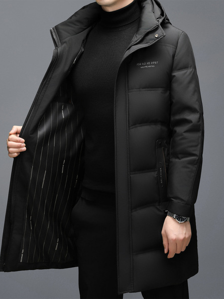 Warm long winter elite down jacket for leisure