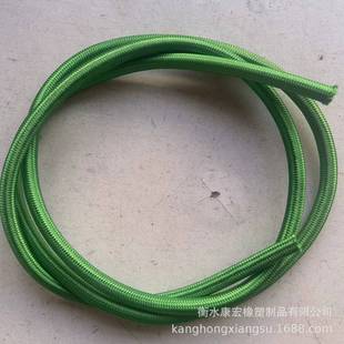 Factory supply fluorine rubber line braided oil pipe 3*7MM rubber green line braided oil pipe return pipe fuel pipe