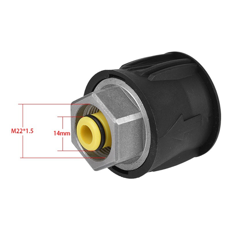 Adaptador de conversión para hidrolavadora Kärcher serie K M22/14, conector de entrada de agua de aleación para lavadora de autos Kärcher, boquilla de conexión rápida