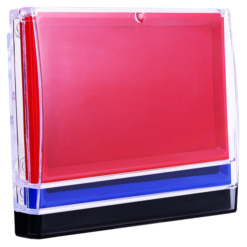 Deli 9864ES large fast-drying ink pad office finance 9864 bank printing ink red black blue accounting supplies seal